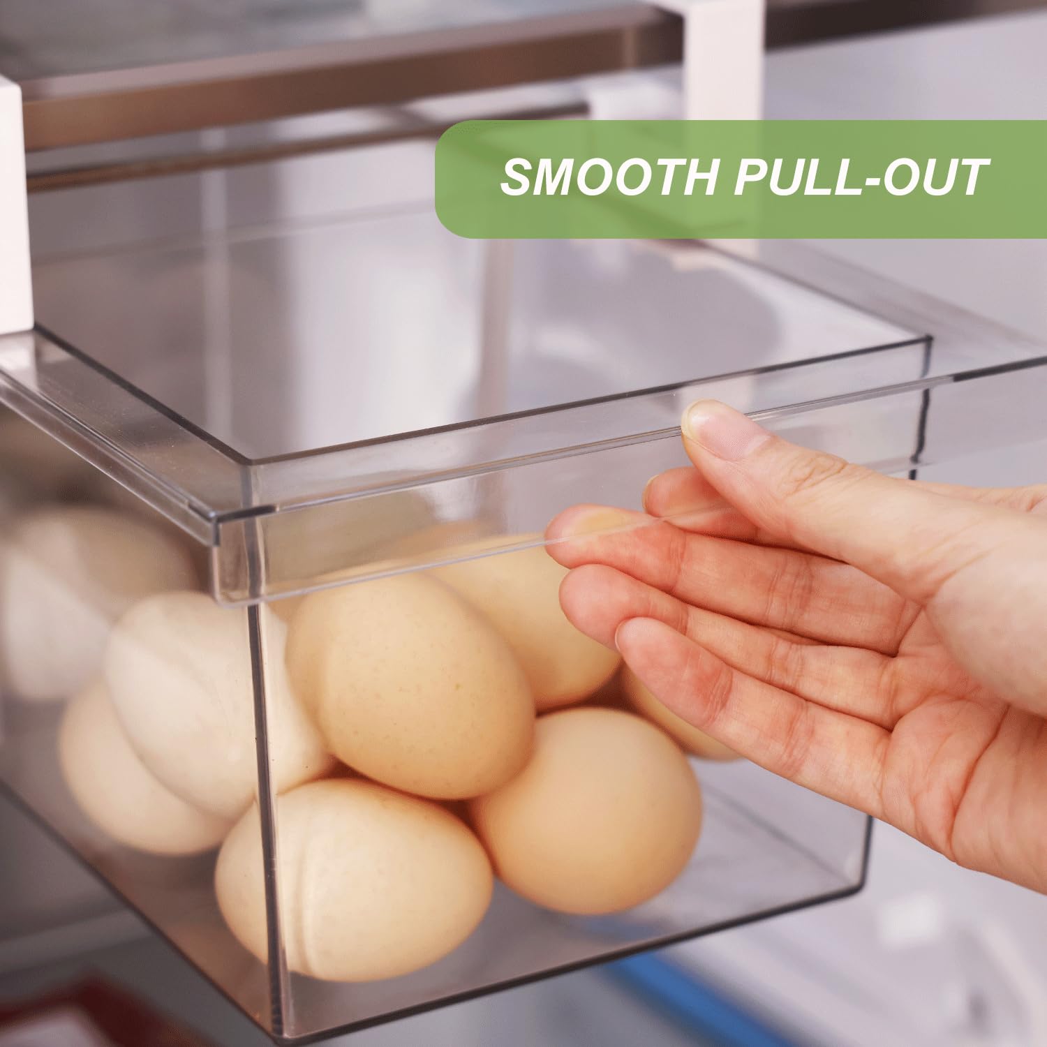 Yatmung 2-pack fridge drawers keep deli items neatly organized