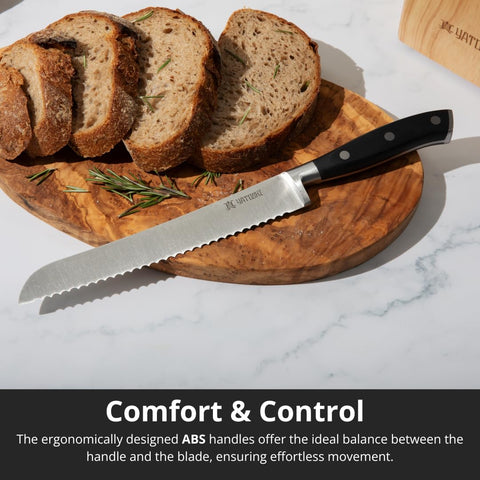 Yatoshi Knives full tang design provides improved control during prep