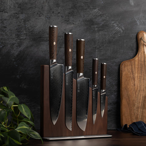 Yatoshi Knives 8 inch bread knife slicing through crusts with ease