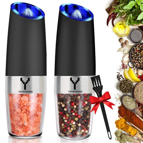 YAYAYOUNG gravity grinder wide-mouth chamber for easy refill and mess-free loading.