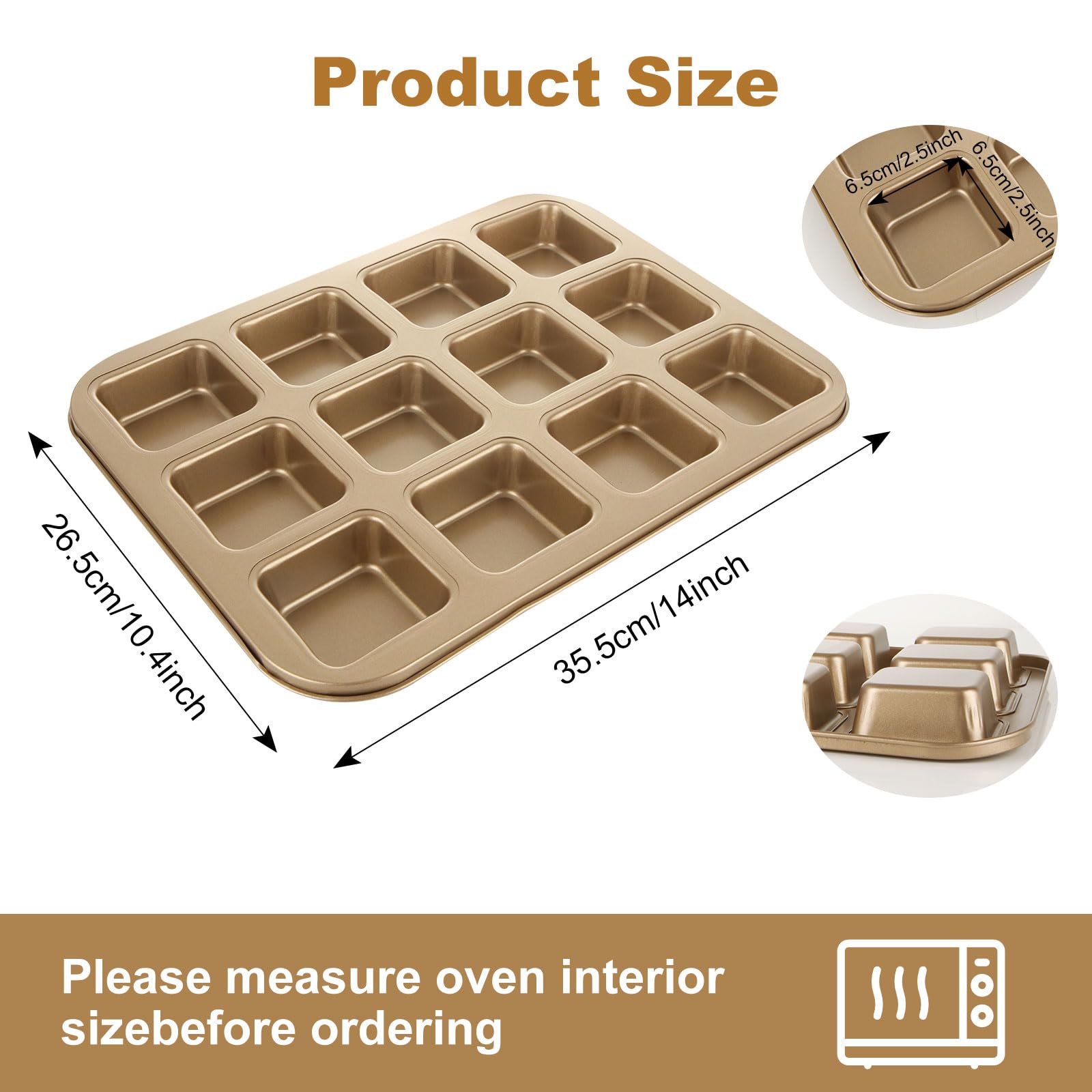 YAYODS nonstick brownie pan releasing mini treats with ease