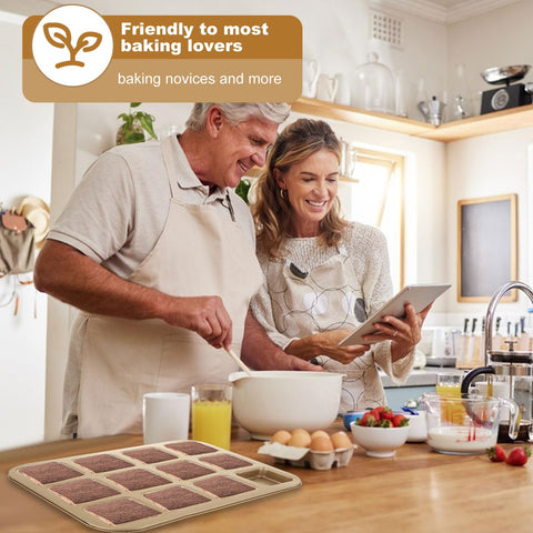 YAYODS oven-safe pan withstands up to 445°F for versatile baking