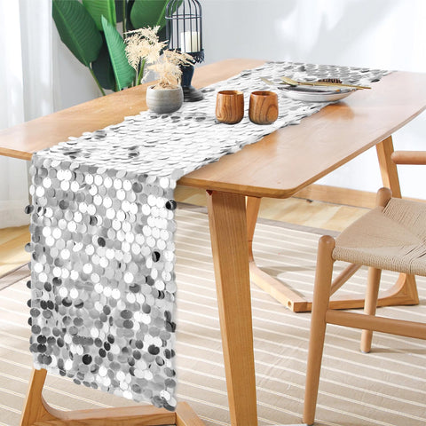 Yblut big round sequin runner for birthday dinners adds sparkle