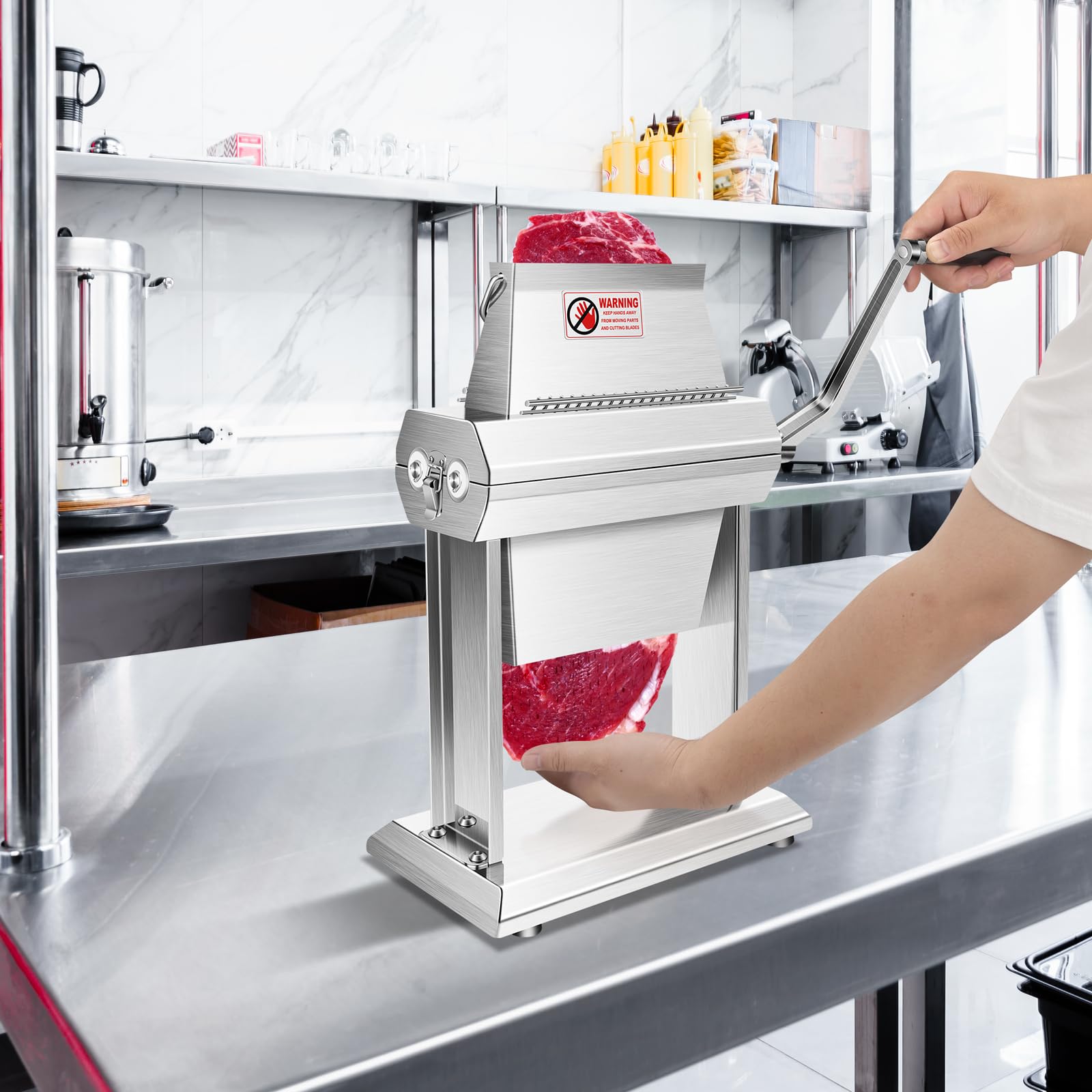 YBSVO durable construction supports busy kitchens and butcher shops