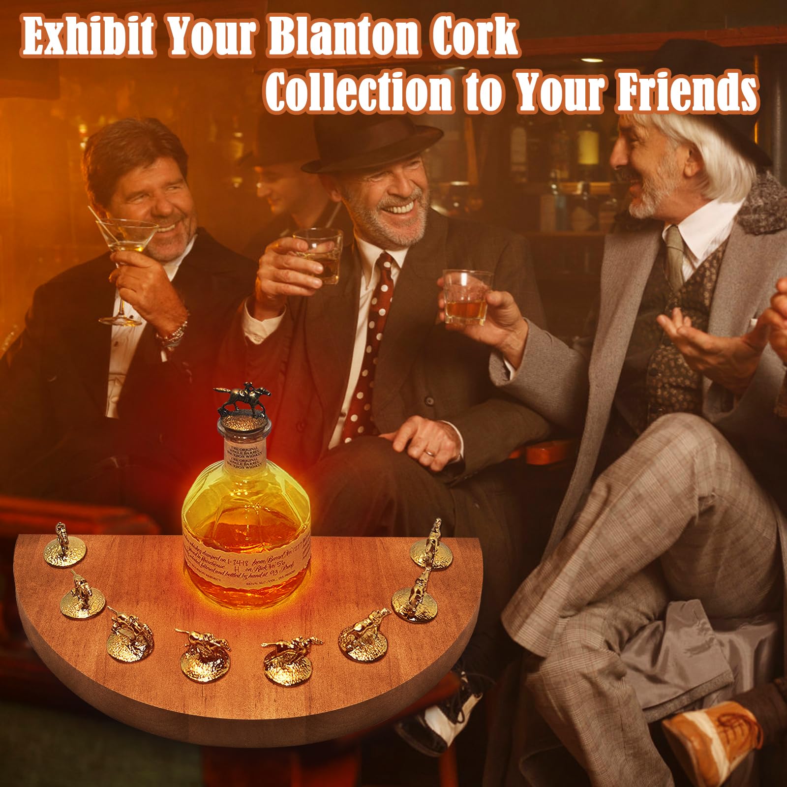YCCOKJJ Blantons display showing eight cork holes for organized cork collection