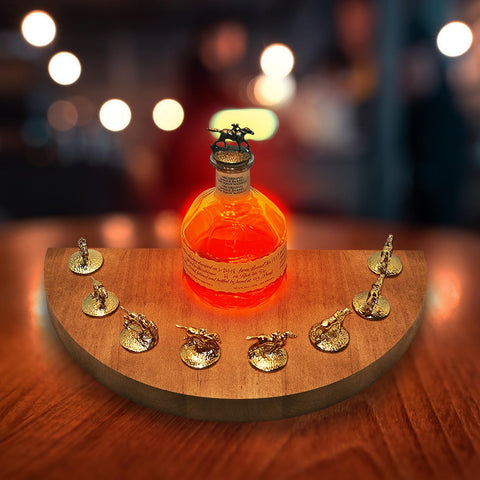 YCCOKJJ bottle display space with built-in light for elegant presentation