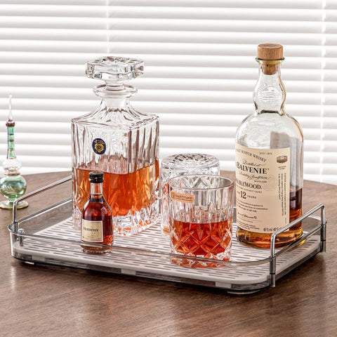 YCIA&DONE coffee bar organizer with large capacity storage for cups and accessories.