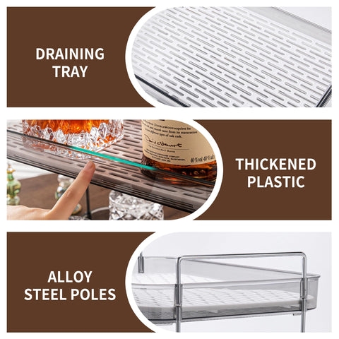 Durable, rust-proof tray is built to last and easy to clean.