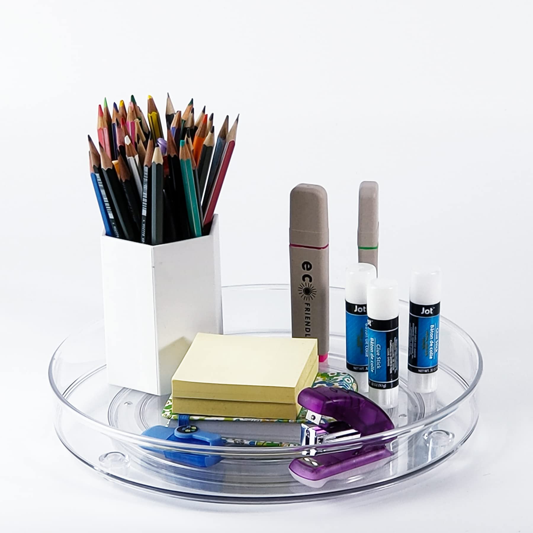 YCLADEC 360-degree rotation keeps spices within reach on countertops