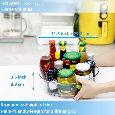 YCLADEC bathroom vanity organizer neatly stores small essentials.