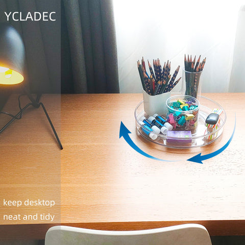 YCLADEC cosmetics organizer with 360 degree rotation for cosmetics and perfumes