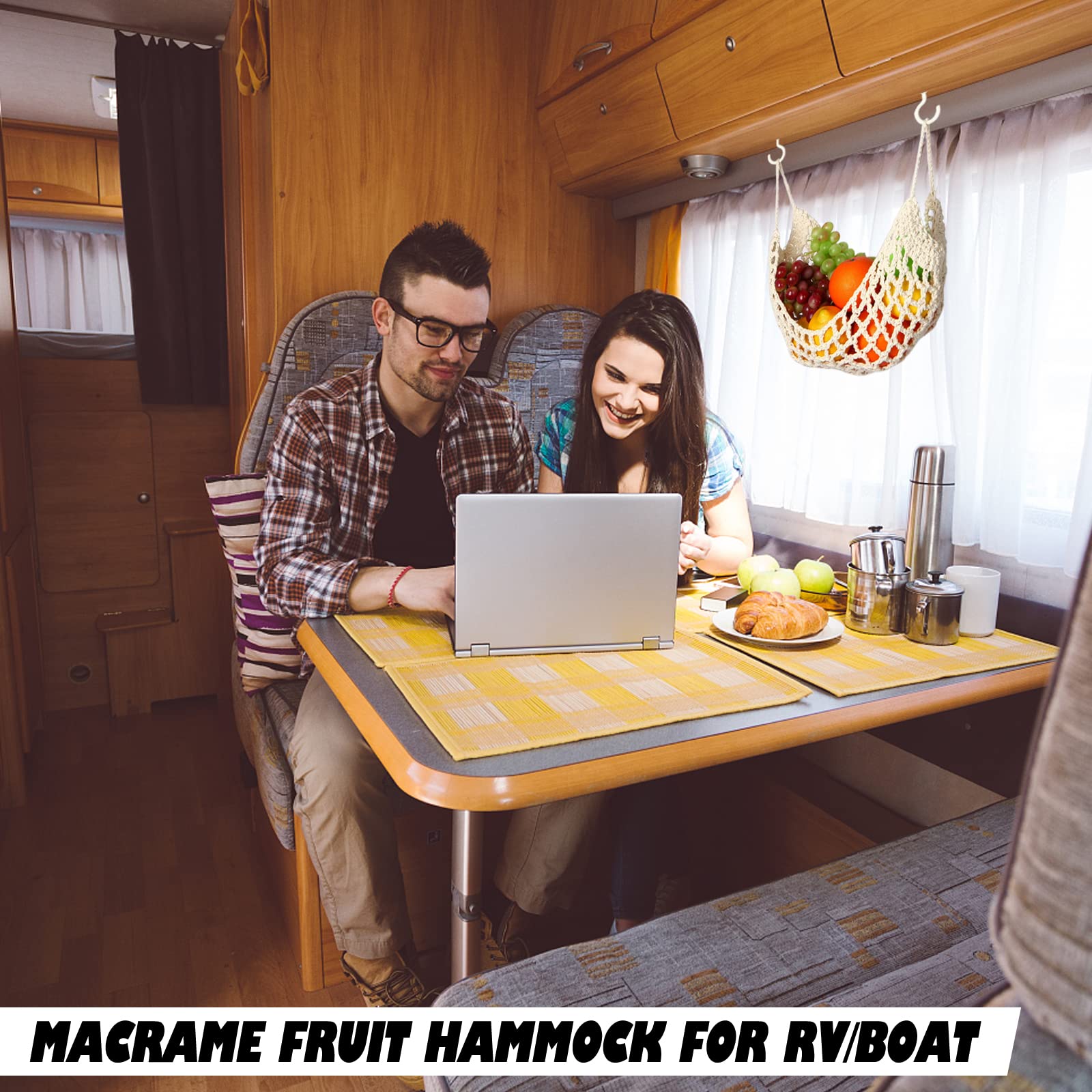 Ycsst bohemian kitchen decor fruit hammock blends style and practicality