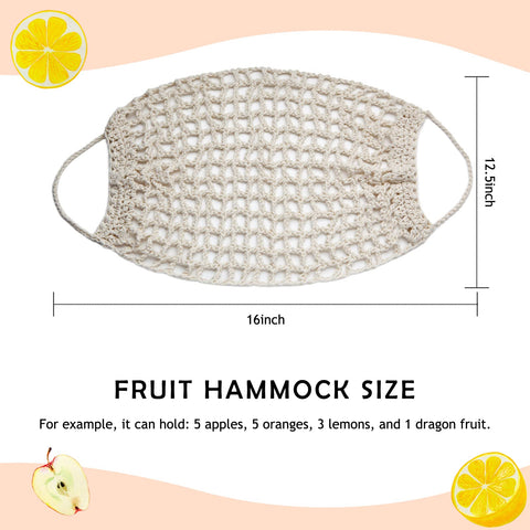 Ycsst fruit hammock saves counter space and supports fresh fruit display