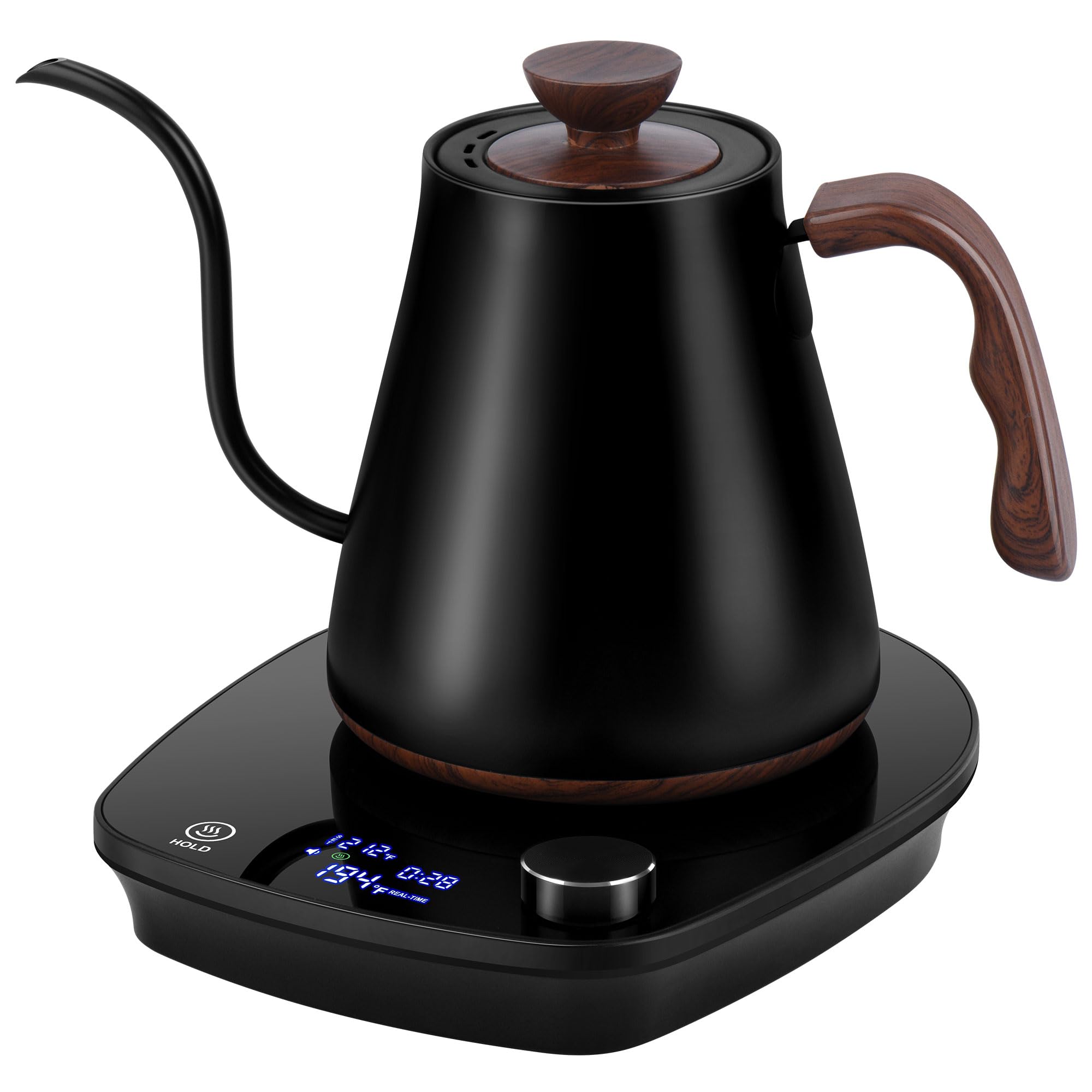 YDDZZM gooseneck kettle in kitchen setup for precise pour-over water control.