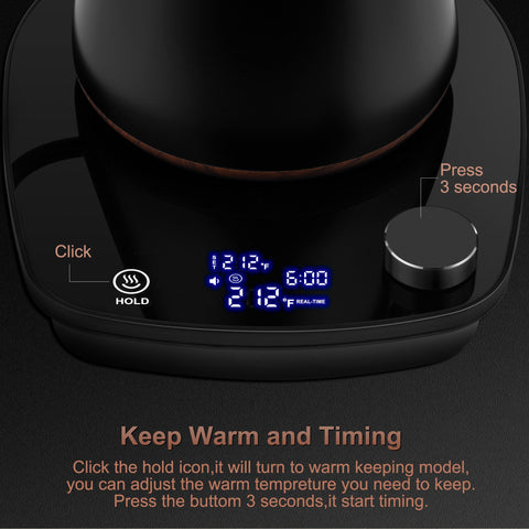 YDDZZM gooseneck kettle pouring action ideal for controlled pour-over brewing.
