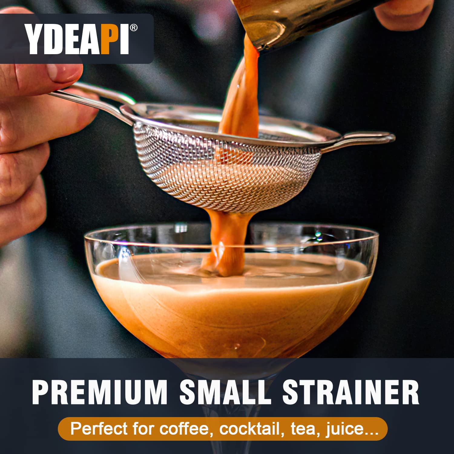 Ydeapi stainless steel mesh with tight frame minimizes clogging.