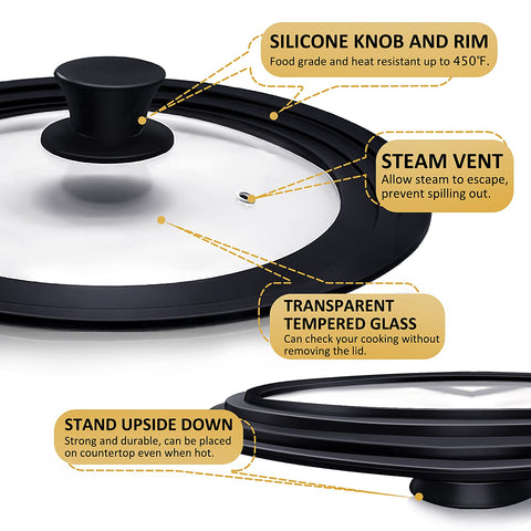 Ydeapi lid steam vent design helps control moisture during simmering