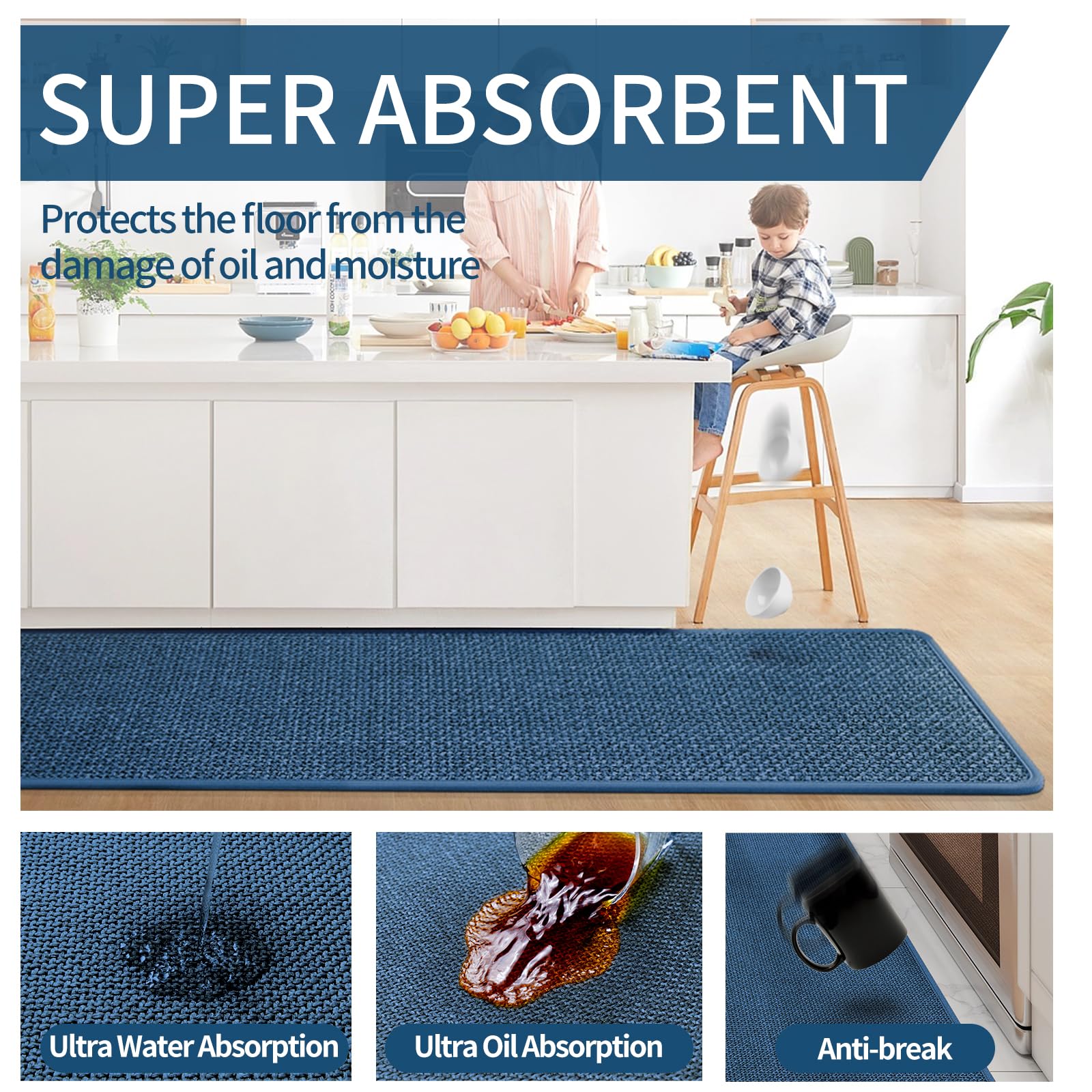 YDKGL dense-weave mat resists wear and pet scratching