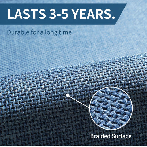 YDKGL blue kitchen mat offers floor protection and easy care
