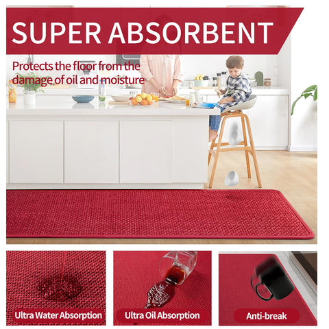 YDKGL kitchen mat durable for 3–5 years with strong surface.