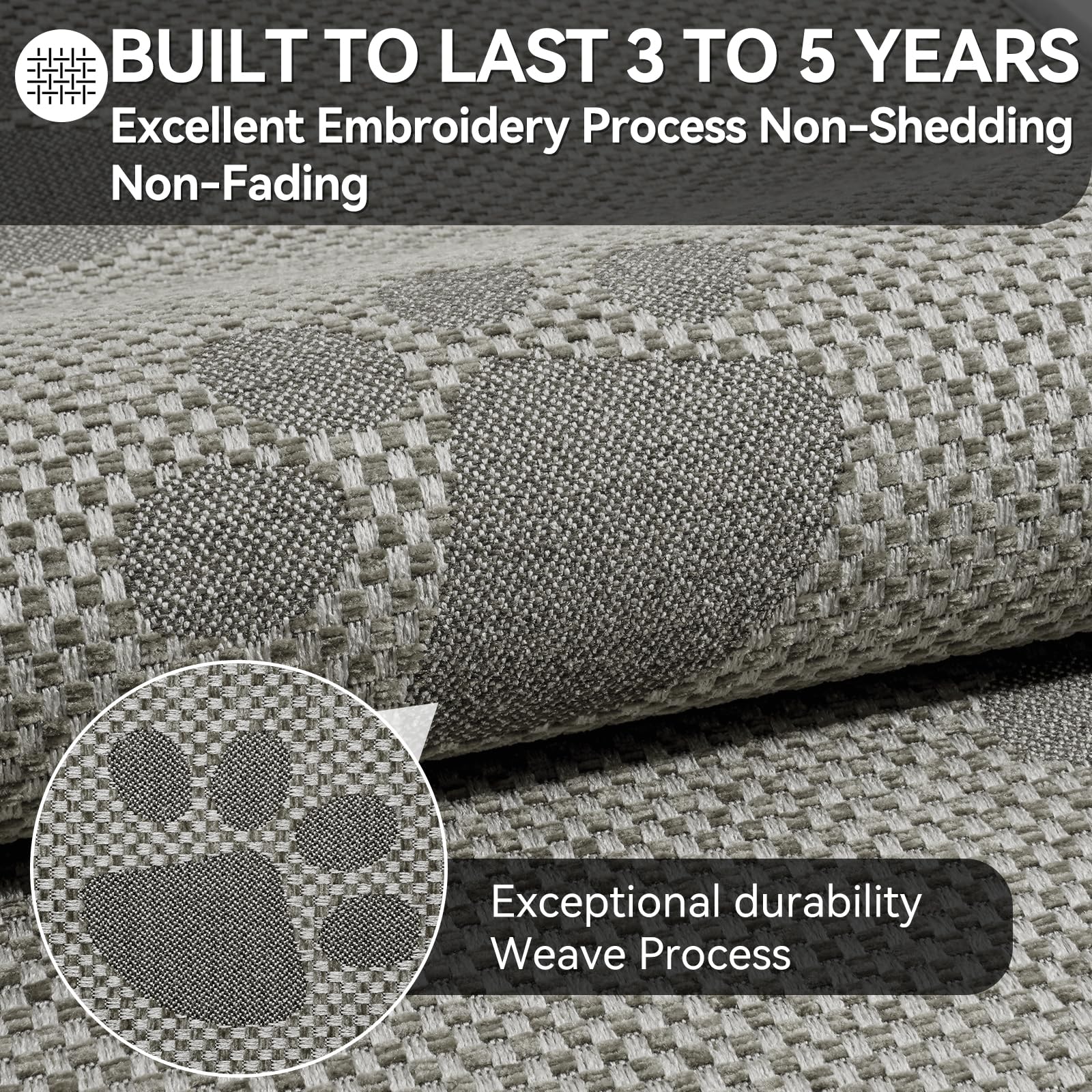 YDKGL durable, stain-resistant kitchen mat for daily use