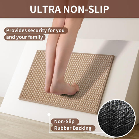 YDKGL mats are easy to clean with cold rinse or gentle machine wash