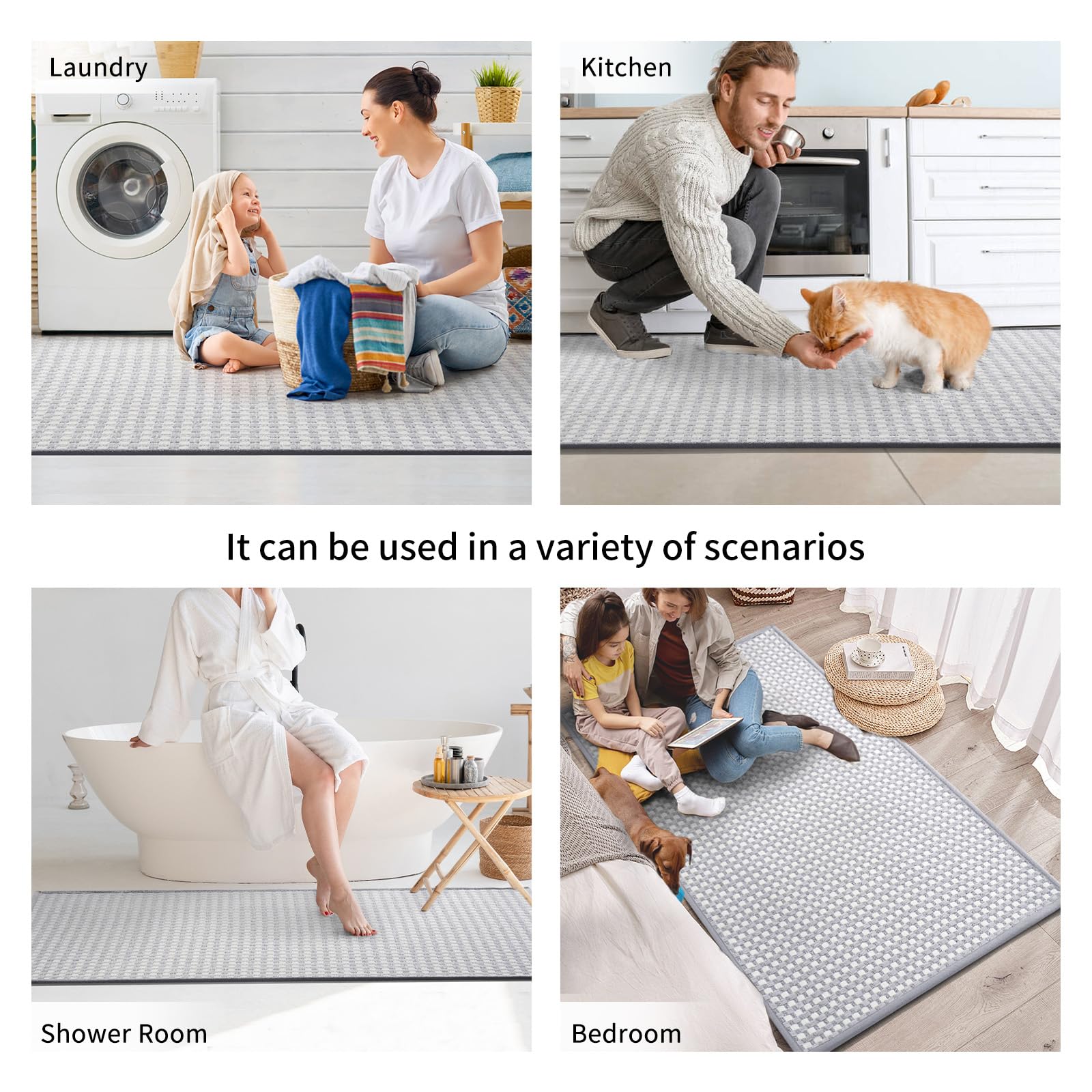 YDKGL moisture barrier mat protects floors during food prep