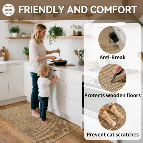 YDKGL quick-drying mat near the sink helps manage moisture after washing.