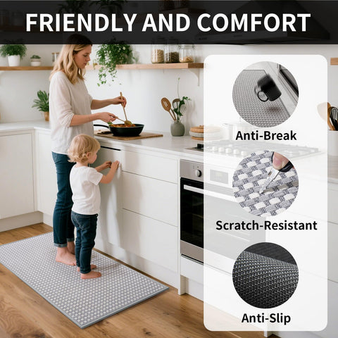 YDKGL soft chenille top feels cozy underfoot during meal prep