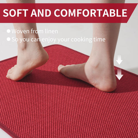 YDKGL soft imitation linen surface cushions feet during long tasks.