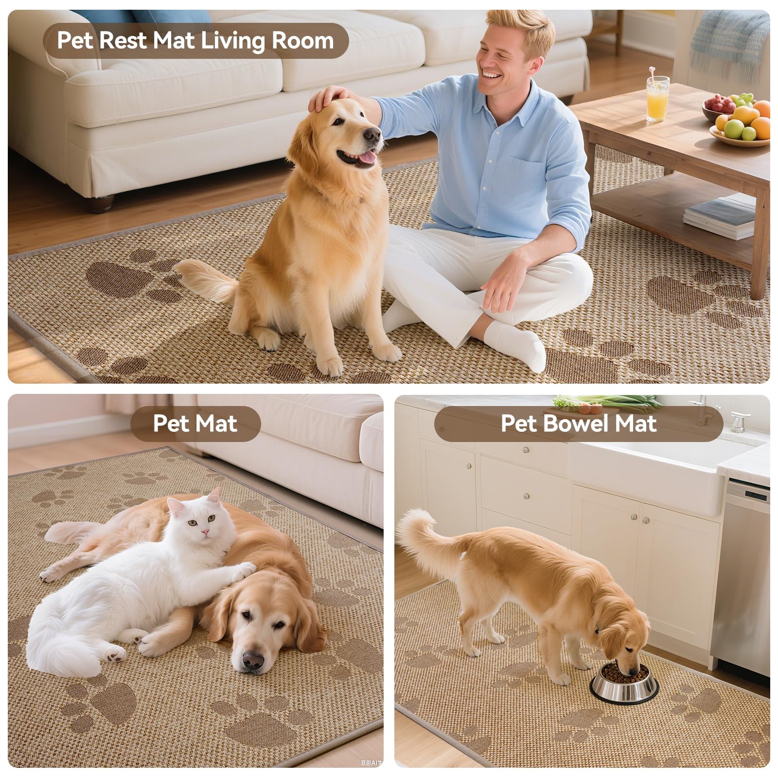 YDKGL plush 0.16 inch mat offers soft comfort underfoot during prep.