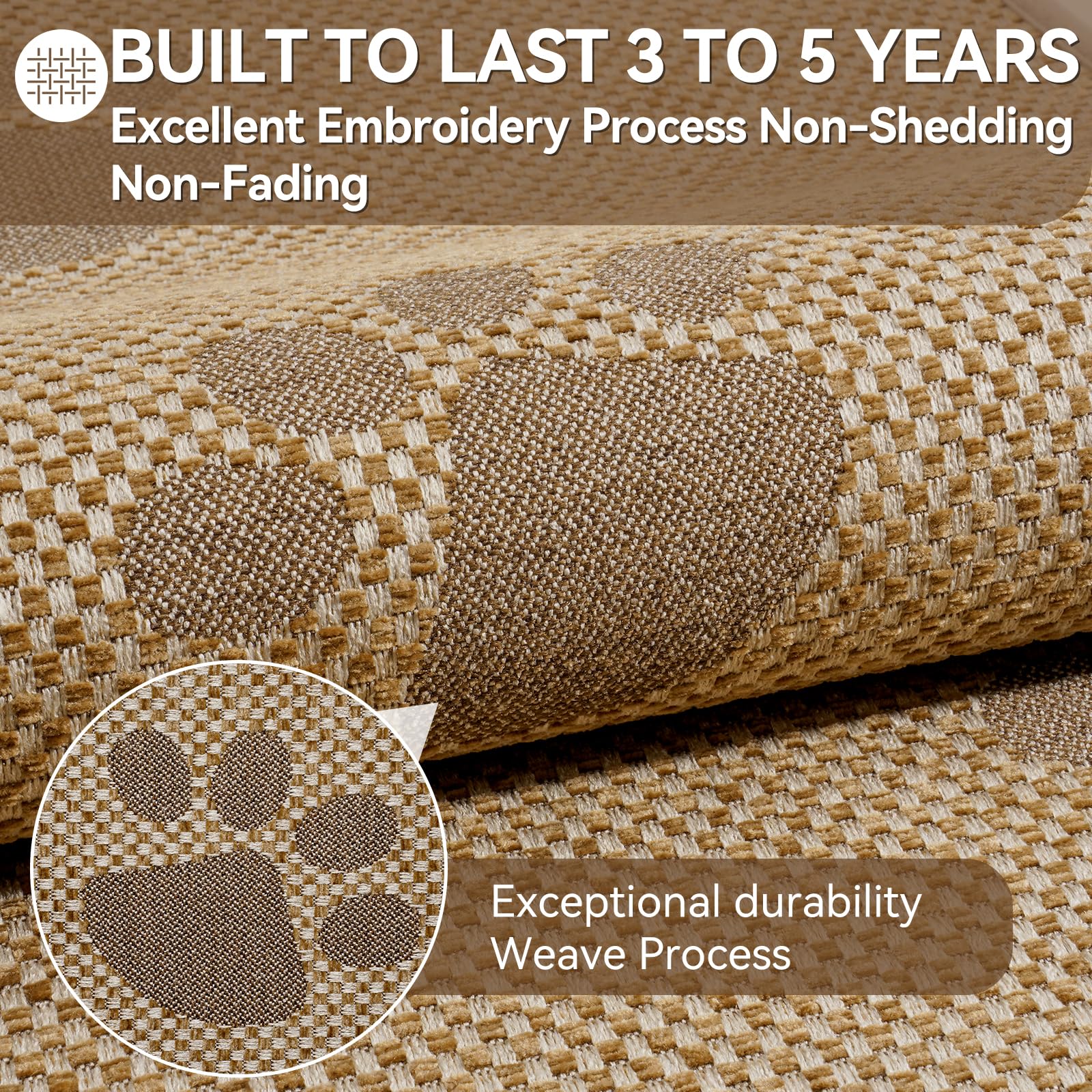 YDKGL stain-resistant and durable mat stands up to daily kitchen chaos.