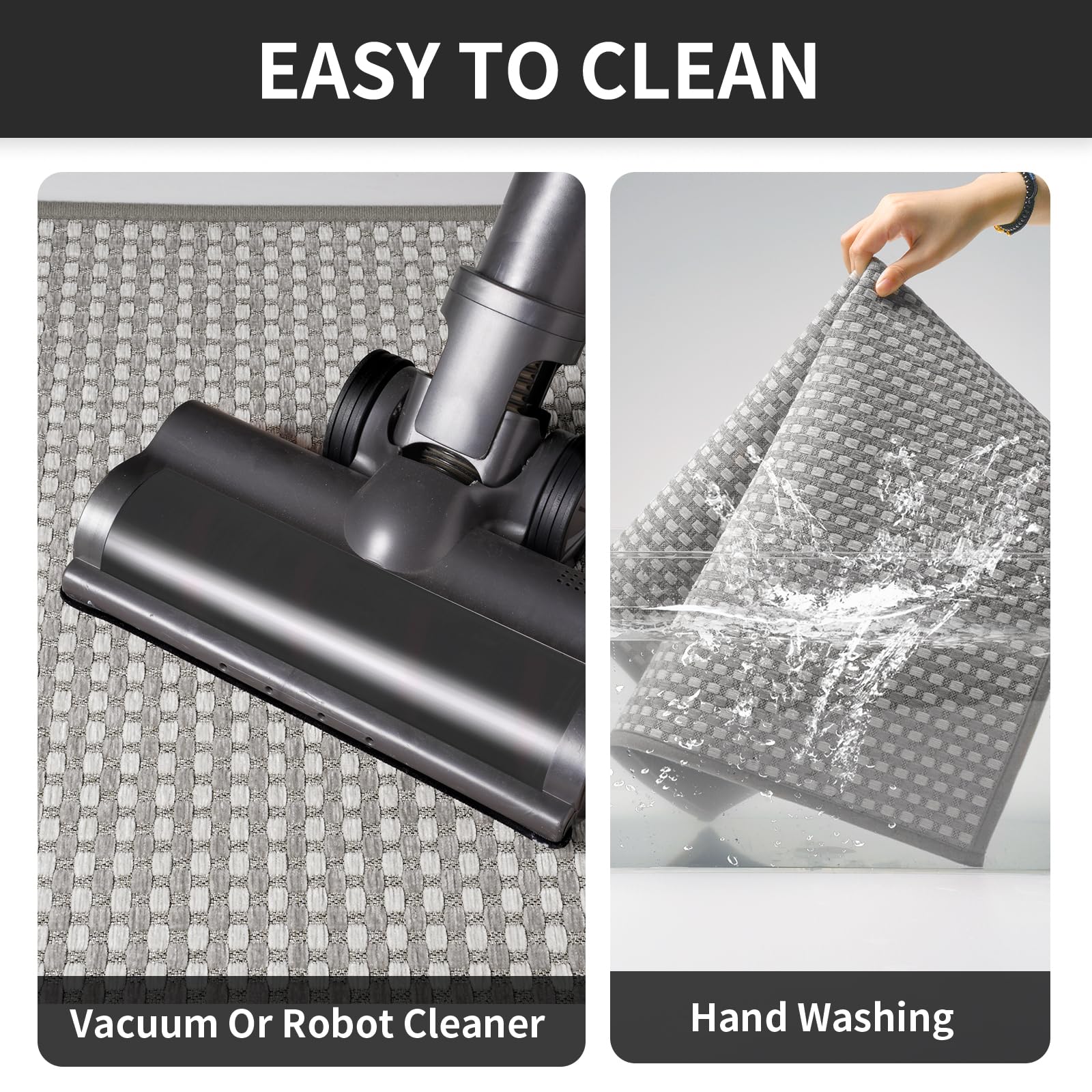 YDKGL washable kitchen rug maintains shape after washing