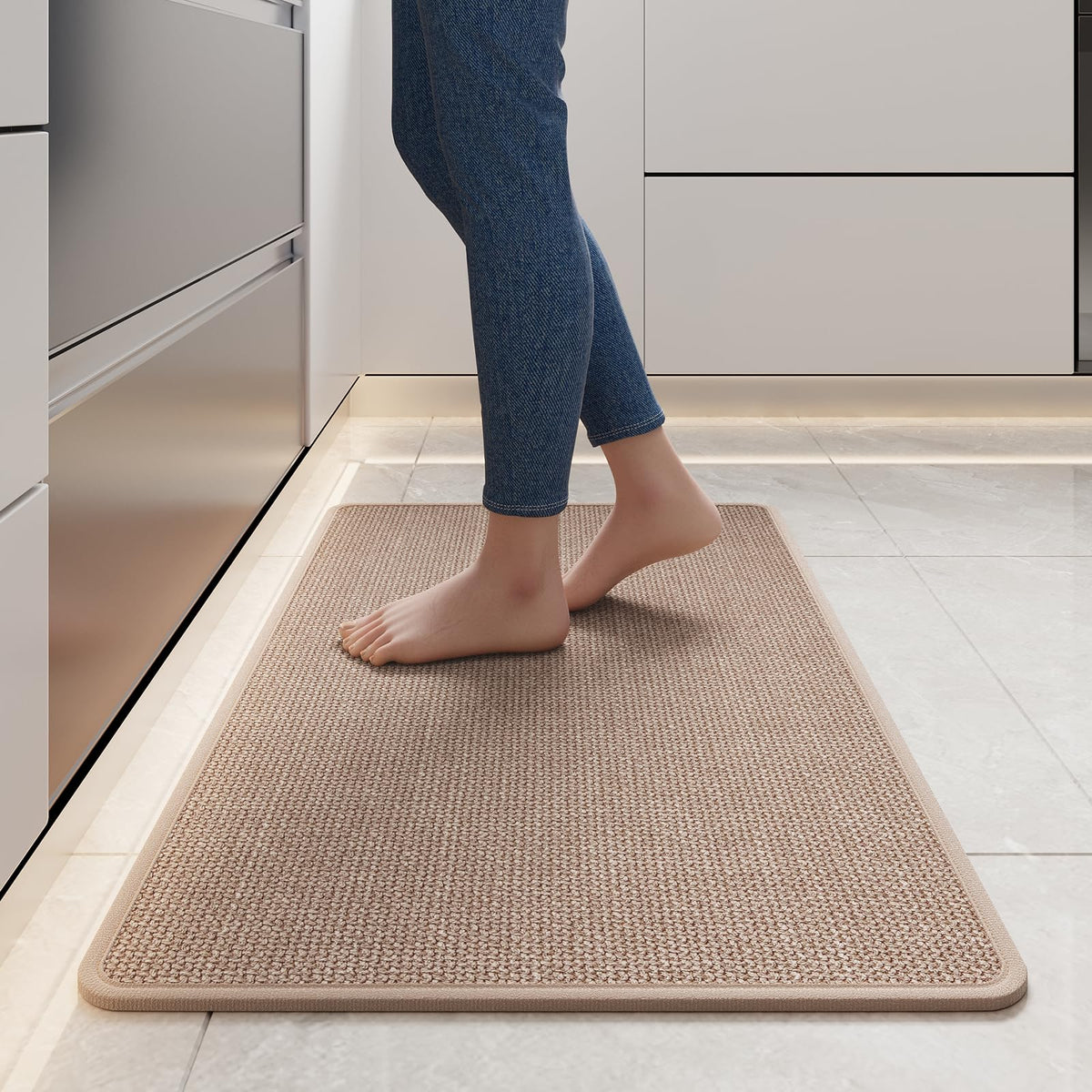 YDKGL kitchen rug non-slip washable 17x30 keeps floors dry and safe
