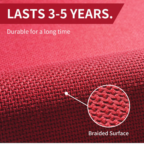 YDKGL non-slip backing increases grip on hardwood, tile, and linoleum.