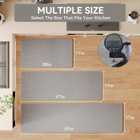 YDKGL oil absorbent kitchen mat protects floors from cooking spills and stains