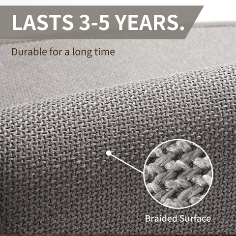 YDKGL secure rubber back keeps the mat in place on smooth floors.