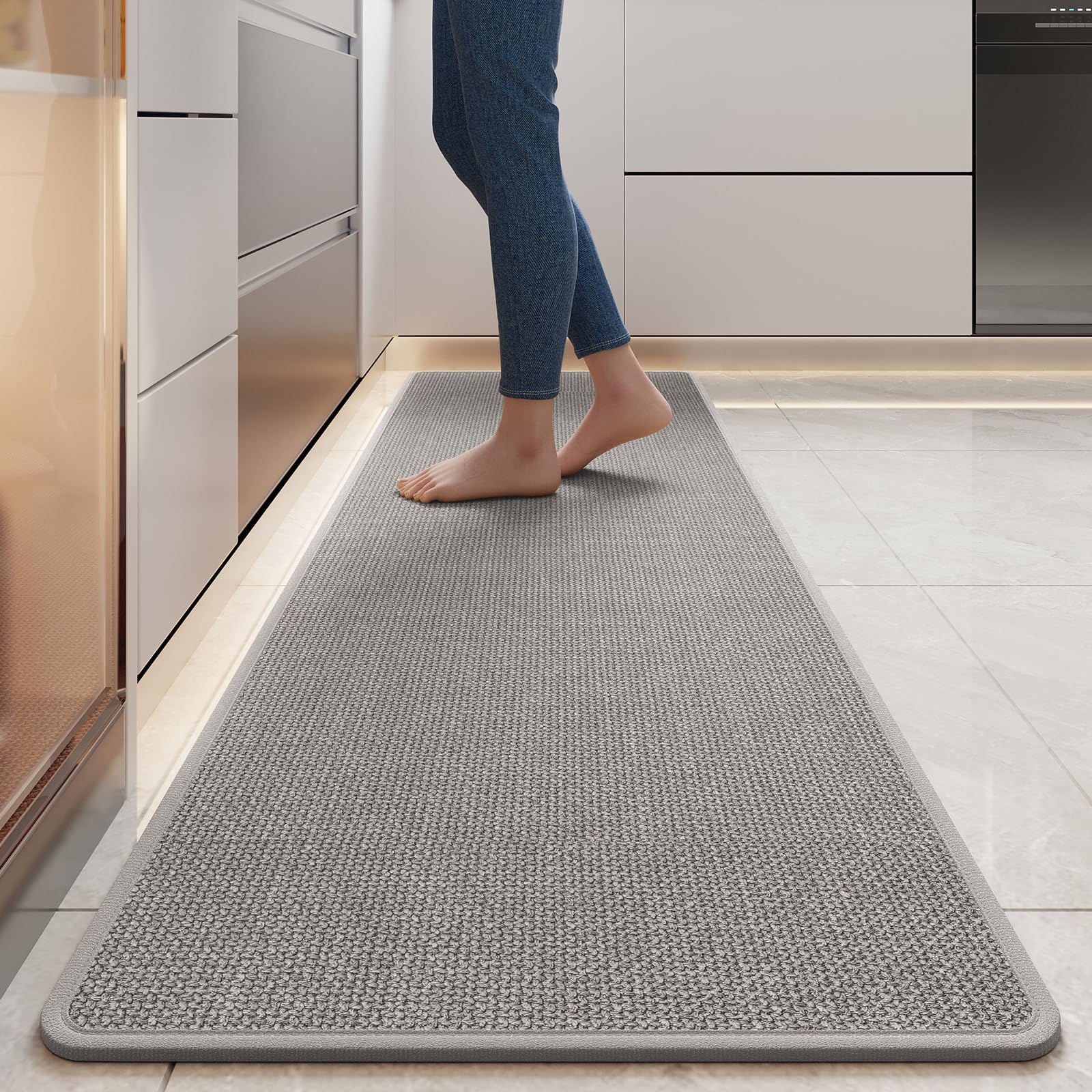 YDKGL water-absorbent runner top view helps keep floors dry after cooking.