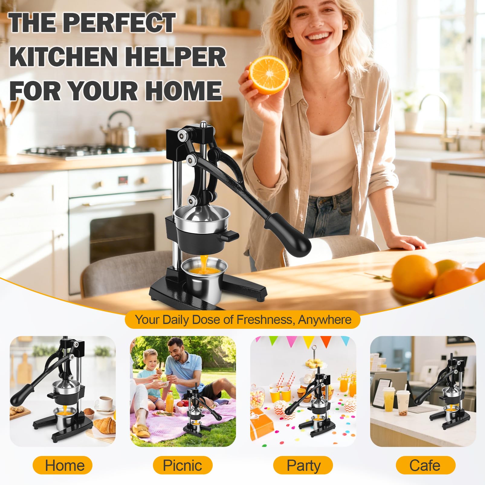 YDXHXH juicer dishwasher-safe design for easy cleaning