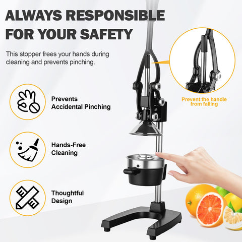 YDXHXH juicer safety lock sleeve protects fingers during cone removal