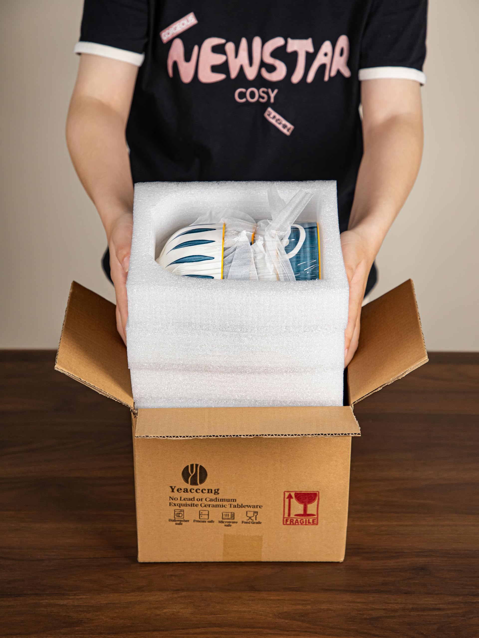 Secure packaging keeps Yeacccng bowls protected during transit.