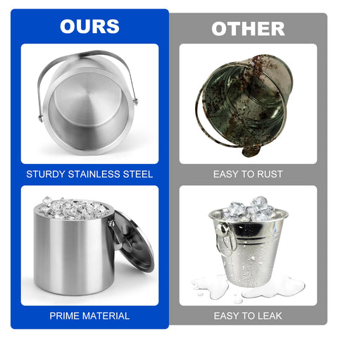 Yeatruojeet ice bucket tongs for easy serving