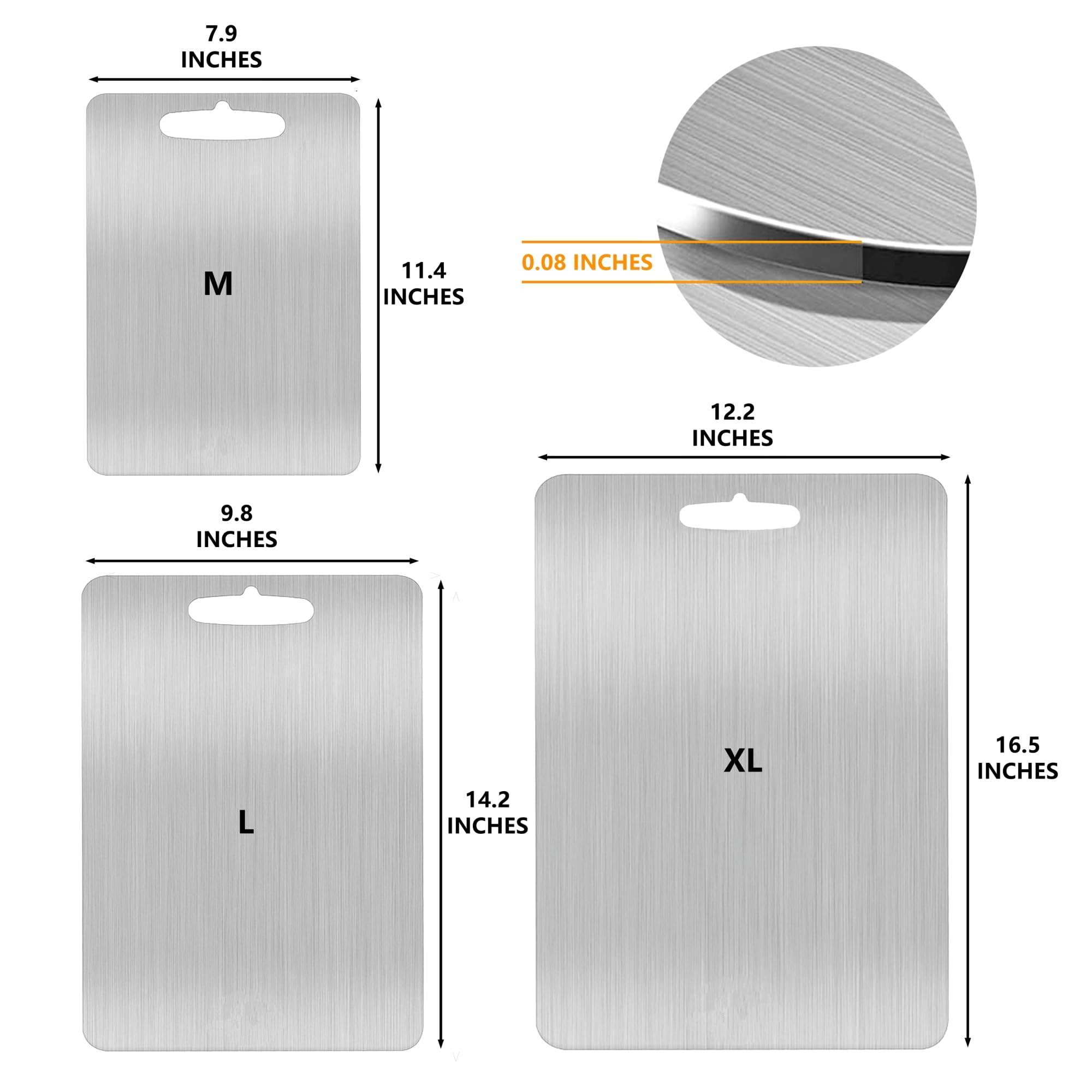 YEAVS cutting board texture close-up showing smooth, easy-clean surface