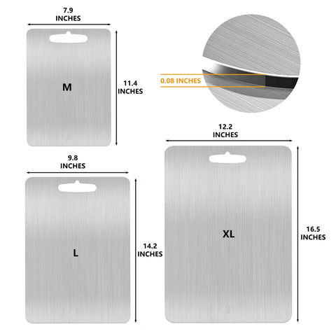 YEAVS cutting board texture close-up showing smooth, easy-clean surface