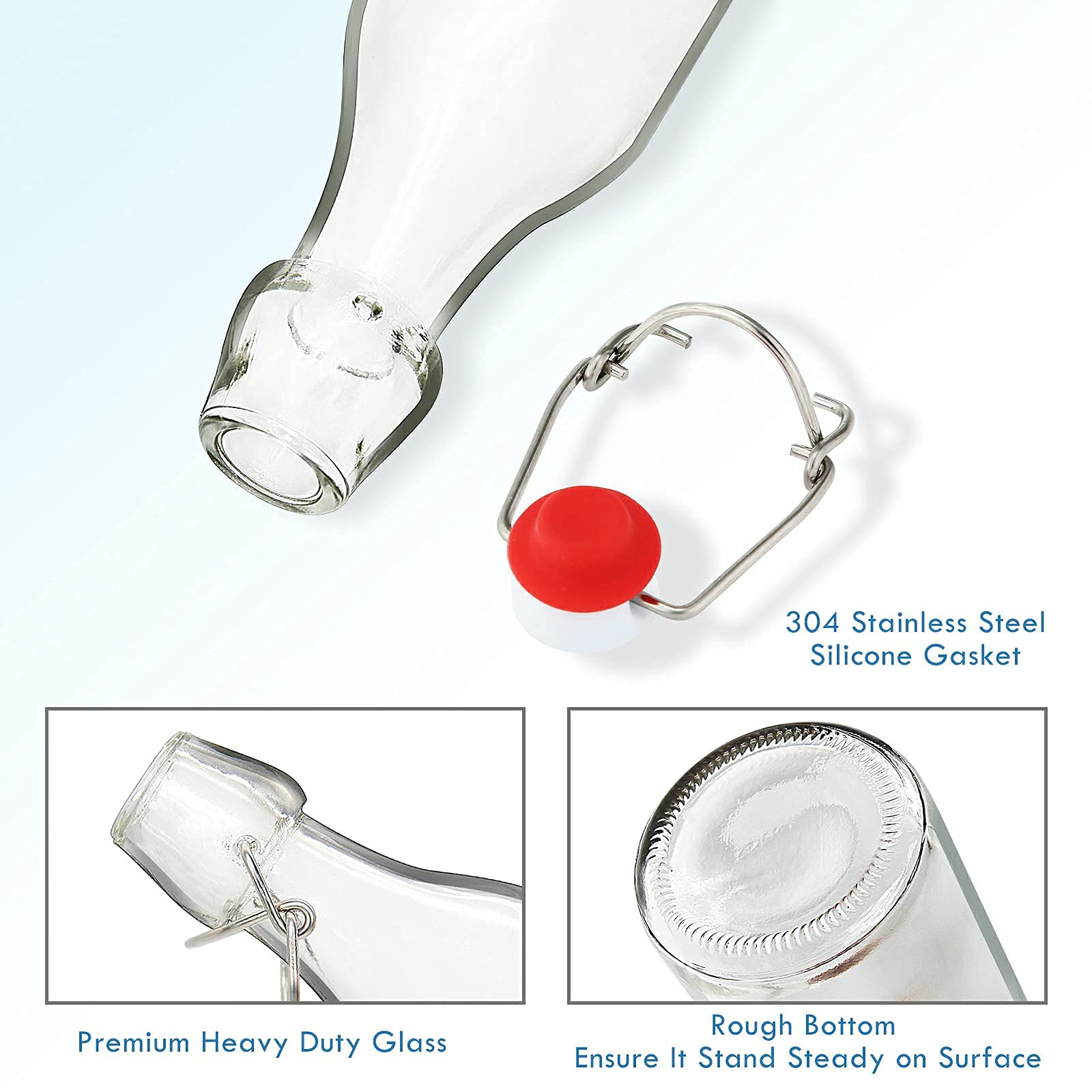 YEBODA 8oz bottle includes bonus chalkboard labels for easy labeling.