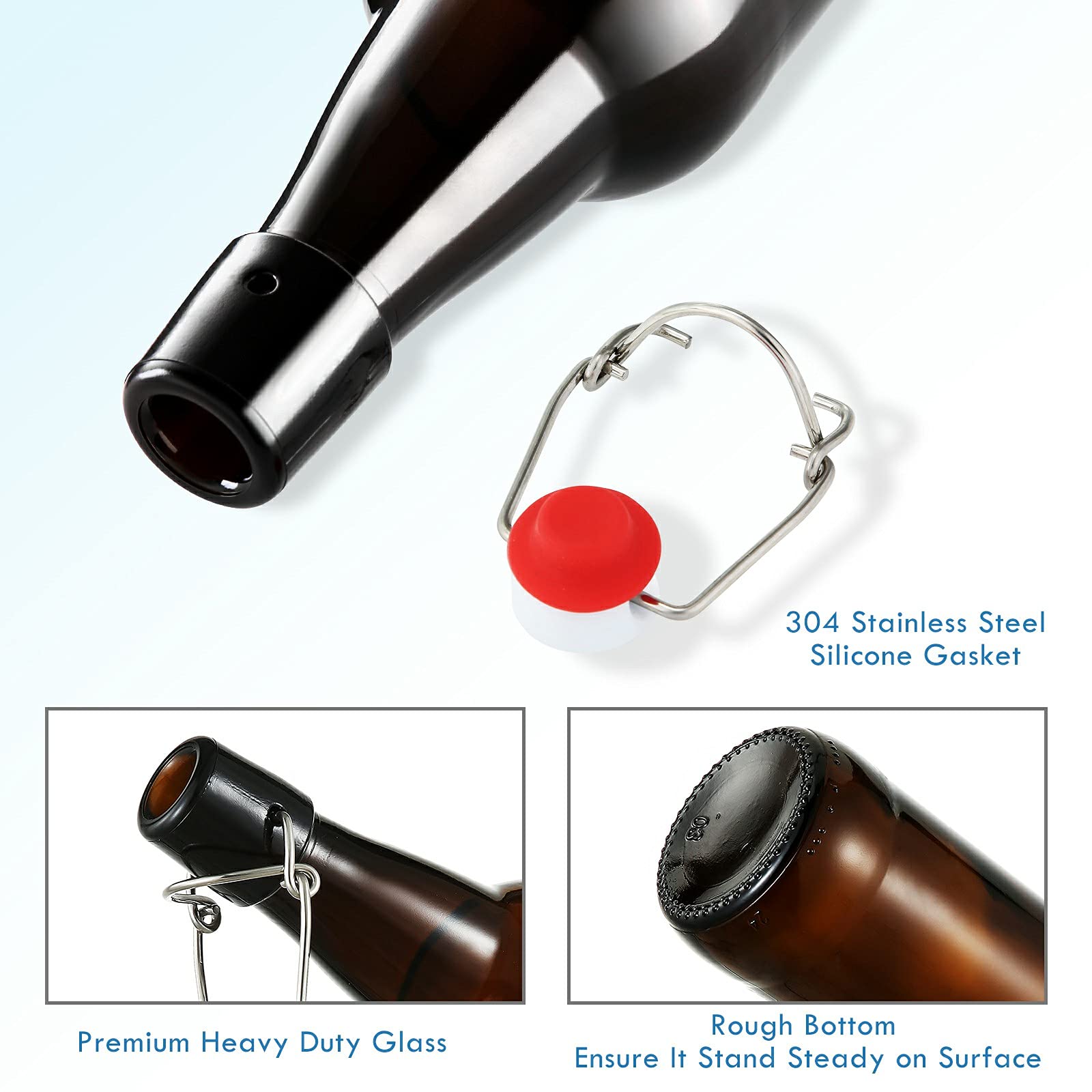 YEBODA amber bottle in kitchen setting emphasizing light protection