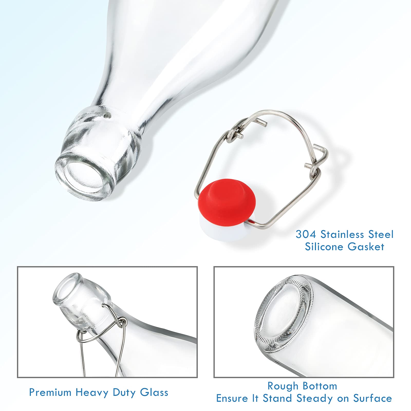 Easy-clean resealable cap on YEBODA bottle after washing