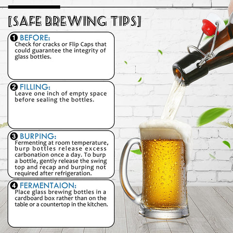 YEBODA home brewing setup with bottles ready for fermentation