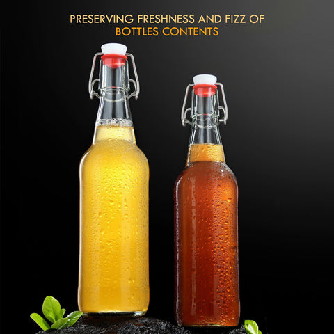 YEBODA juice tea bottle 16oz clear glass for fresh beverages.