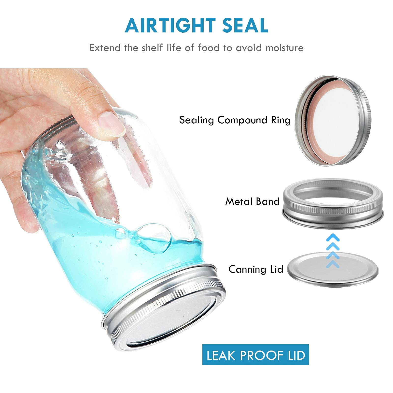 YEBODA jars ideal for jams, honey, and sauces.